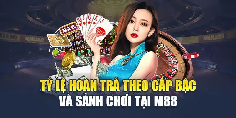 Live Casino Club M88 Hoàn Trả Siêu Ưu Đãi, Chơi Là Có Lãi 2 Tỷ lệ hoàn trả theo cấp bậc và sảnh chơi tại M 88